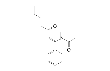N-[(Z)-3-Oxo-1-phenylhept-1-enyl]acetamide