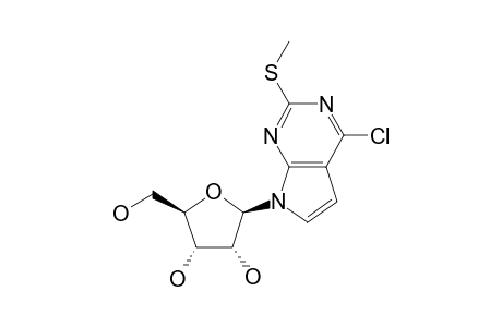(2R,3R,4S,5R)-2-[4-chloro-2-(methylthio)pyrrolo[3,2-e]pyrimidin-7-yl]-5-methylol-tetrahydrofuran-3,4-diol