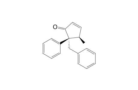 (4R,5S)-4-methyl-5-phenyl-5-(phenylmethyl)-1-cyclopent-2-enone