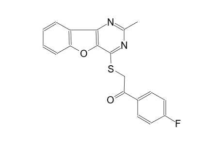 1-(4-fluorophenyl)-2-[(2-methyl[1]benzofuro[3,2-d]pyrimidin-4-yl)sulfanyl]ethanone