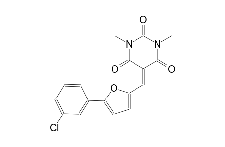 5-{[5-(3-chlorophenyl)-2-furyl]methylene}-1,3-dimethyl-2,4,6(1H,3H,5H)-pyrimidinetrione