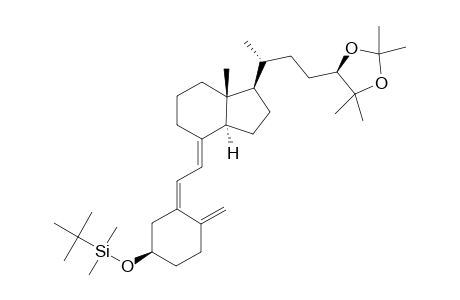 (3.beta.-5Z,7E,24R)-3-[(tert-Butyldimethylsilyl)oxy]-9,10-secocholesta-5,7,10(19)-triene-24,25-diol cyclic 24,25-(1-methylethylidene acetal)