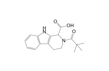 2-(2,2-dimethyl-1-oxopropyl)-1,3,4,9-tetrahydropyrido[3,4-b]indole-1-carboxylic acid