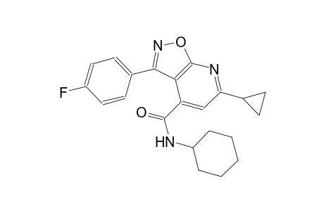 isoxazolo[5,4-b]pyridine-4-carboxamide, N-cyclohexyl-6-cyclopropyl-3-(4-fluorophenyl)-