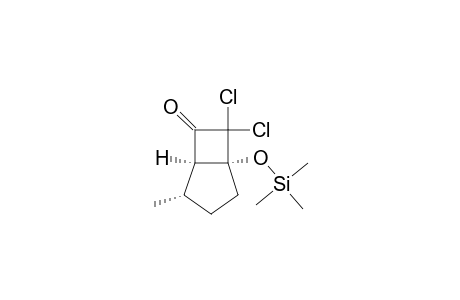 Bicyclo[3.2.0]heptan-6-one, 7,7-dichloro-4-methyl-1-[(trimethylsilyl)oxy]-, (1.alpha.,4.alpha.,5.alpha.)-