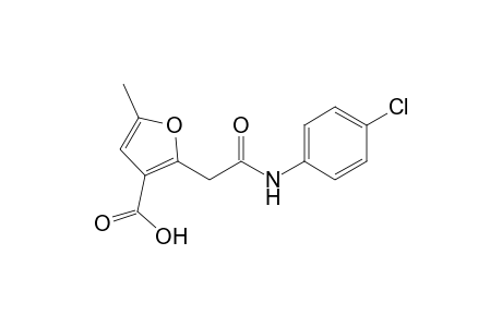 2-[(4-Chlorophenylcarbamoyl)methyl]-5-methylfuran-3-carboxylic acid