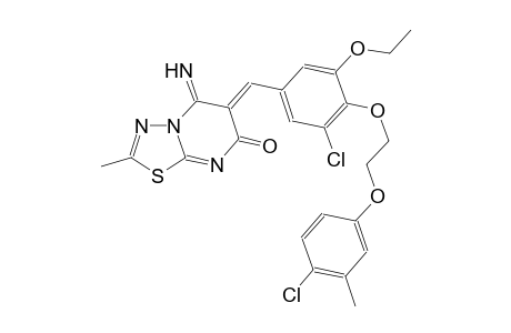 7H-[1,3,4]thiadiazolo[3,2-a]pyrimidin-7-one, 6-[[3-chloro-4-[2-(4-chloro-3-methylphenoxy)ethoxy]-5-ethoxyphenyl]methylene]-5,6-dihydro-5-imino-2-methyl-, (6Z)-