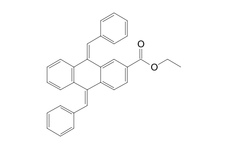 (9Z,10E)-9,10-bis(phenylmethylene)-2-anthracenecarboxylic acid ethyl ester