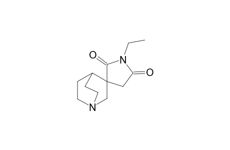 Pyrrolidine-2,5-dione, 1-ethyl-3,3'-spiro(1-azabicyclo[2.2.2]octane)-