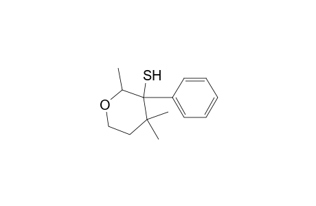 2H-Pyran-3-thiol, tetrahydro-2,4,4-trimethyl-3-phenyl-