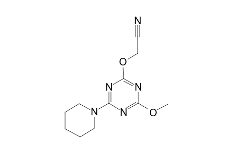 (4-Methoxy-6-piperidin-1-yl-[1,3,5]triazin-2-yloxy)acetonitrile