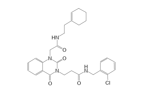 N-(2-chlorobenzyl)-3-(1-(2-{[2-(1-cyclohexen-1-yl)ethyl]amino}-2-oxoethyl)-2,4-dioxo-1,4-dihydro-3(2H)-quinazolinyl)propanamide