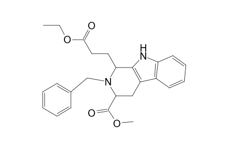 Ethyl 2-benzyl-3-(methoxycarbonyl)-1,2,3,4-tetrahydro-9H-pyrido[3,4-b]indole-1-propionate