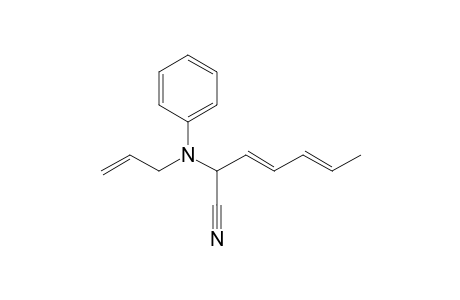 2-(N-Allylbenzeneamino)-3E,5E-heptadienenitrile
