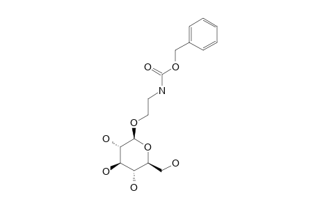 2-(BENZYLOXYCARBONYL)-AMINOETHYL-BETA-D-GLUCOPYRANOSIDE