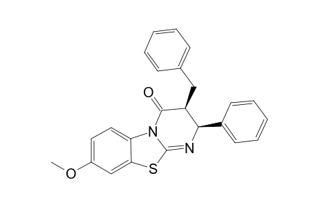 (2S,3S)-3-benzyl-8-methoxy-2-phenyl-2H-benzo[4,5]thiazolo[3,2-a]pyrimidin-4(3H)-one