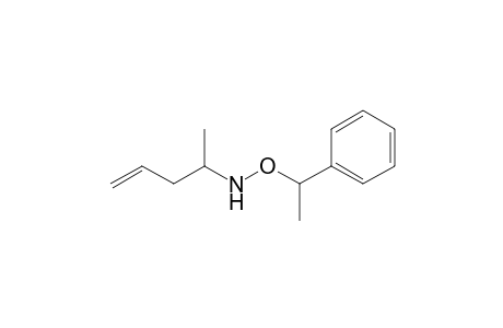 N-(1-Phenylethoxy)-2-pent-4-enylamine
