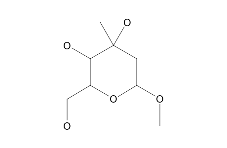 METHYL 2-DEOXY-3-C-METHYL alpha(D) RIBOHEXOPYRANOSIDE