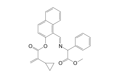 Benzeneacetic acid, .alpha.-[[[2-[(2-cyclopropyl-1-oxo-2-propenyl)oxy]-1-naphthalenyl]methylene]amino]-, methyl ester