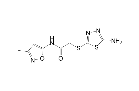 2-(5-Amino-1,3,4-thiadiazol-2-ylthio)-N-(3-methylisoxazol-5-yl) acetamide