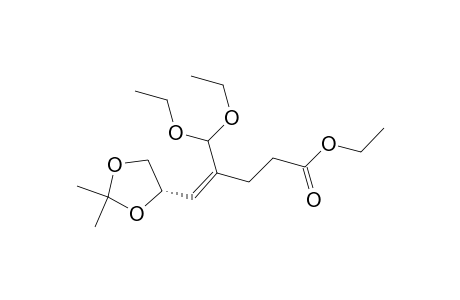 4-Pentenoic acid, 4-(diethoxymethyl)-5-(2,2-dimethyl-1,3-dioxolan-4-yl)-, ethyl ester, [S-(Z)]-