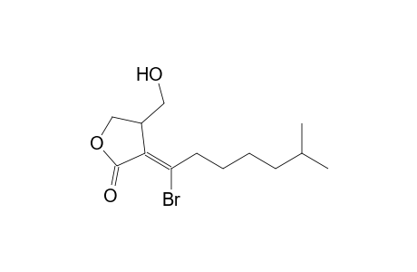 (3Z)-3-(1-bromanyl-6-methyl-heptylidene)-4-(hydroxymethyl)oxolan-2-one