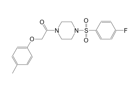 piperazine, 1-[(4-fluorophenyl)sulfonyl]-4-[(4-methylphenoxy)acetyl]-