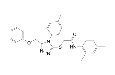N-(2,4-dimethylphenyl)-2-{[4-(2,4-dimethylphenyl)-5-(phenoxymethyl)-4H-1,2,4-triazol-3-yl]sulfanyl}acetamide