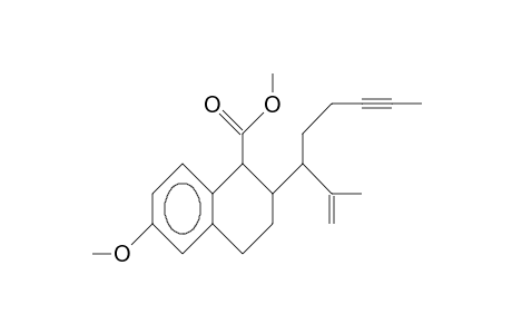 6-Methoxy-cis-2-(1-isopropenyl-4-hexynyl)-1-carbomethoxy-tetralin