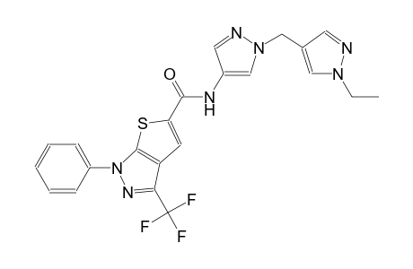 1H-thieno[2,3-c]pyrazole-5-carboxamide, N-[1-[(1-ethyl-1H-pyrazol-4-yl)methyl]-1H-pyrazol-4-yl]-1-phenyl-3-(trifluoromethyl)-