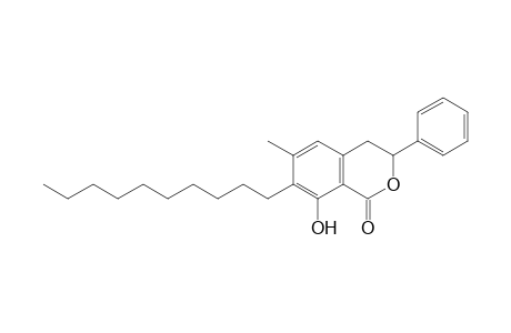 7-Decyl-8-hydroxy-6-methyl-3-phenyl-3,4-dihydro-isochroman-1-one