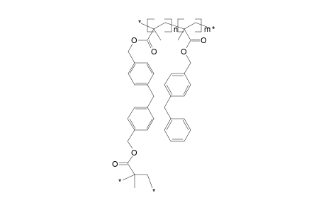 Poly[4,4'-di(methacryloyloxymethyl)diphenylmethane-co-4-(methacryloyloxymethyl)diphenylmethane], 1:1