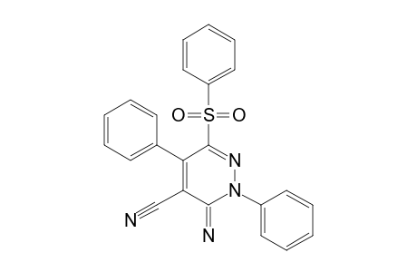 1,4-DIPHENYL-6-IMINO-3-PHENYLSULFONYLPYRIDAZINE-5-CARBONITRILE