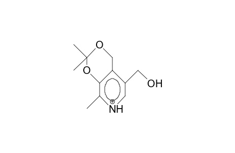 5-Hydroxymethyl-2,2,8-trimethyl-4H-M-dioxino(4,5-C)pyridinium cation