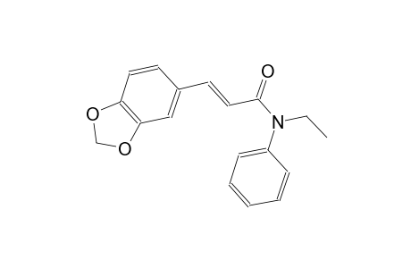 (2E)-3-(1,3-benzodioxol-5-yl)-N-ethyl-N-phenyl-2-propenamide