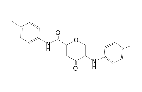 4-keto-5-(p-toluidino)-N-(p-tolyl)pyran-2-carboxamide