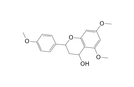 2H-1-Benzopyran-4-ol, 3,4-dihydro-5,7-dimethoxy-2-(4-methoxyphenyl)-