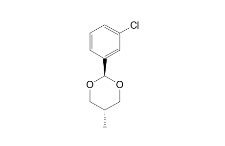 TRANS-2-(META-CHLOROPHENYL)-5-METHYL-1,3-DIOXANE
