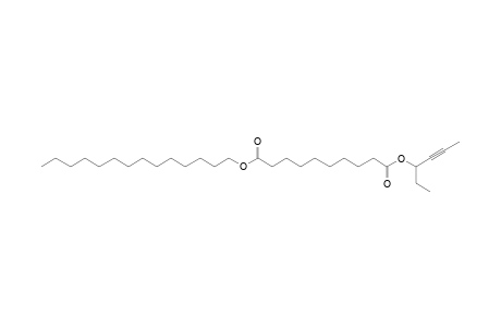 Sebacic acid, hex-4-yn-3-yl tetradecyl ester