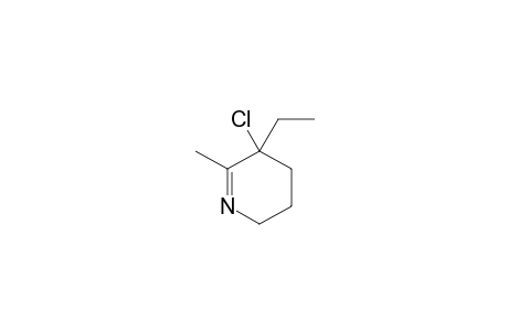 5-CHLORO-5-ETHYL-6-METHYL-2,3,4,5-TETRAHYDRO-PYRIDINE