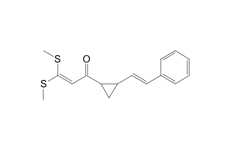 1-[[Bis(methylthio)methylene]acetyl]-2-styrylcyclopropane