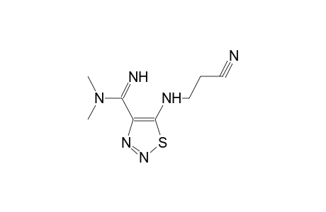 4-(dimethylaminoiminomethyl)-5-(2-cyanoethylamino)-1,2,3-thiadiazole