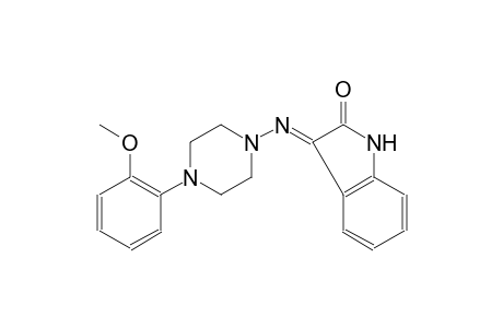 (3E)-3-{[4-(2-methoxyphenyl)-1-piperazinyl]imino}-1,3-dihydro-2H-indol-2-one
