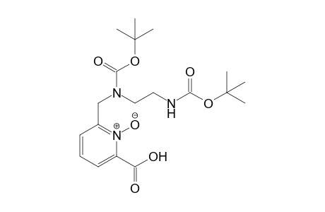 6-[[(2-methylpropan-2-yl)oxycarbonyl-[2-[(2-methylpropan-2-yl)oxycarbonylamino]ethyl]amino]methyl]-1-oxidanidyl-pyridin-1-ium-2-carboxylic acid