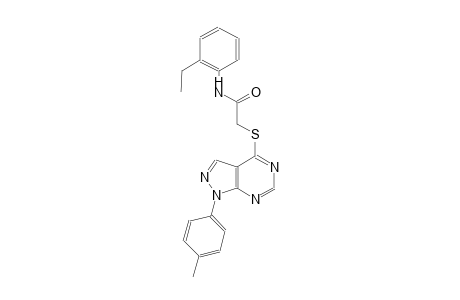 N-(2-ethylphenyl)-2-{[1-(4-methylphenyl)-1H-pyrazolo[3,4-d]pyrimidin-4-yl]sulfanyl}acetamide