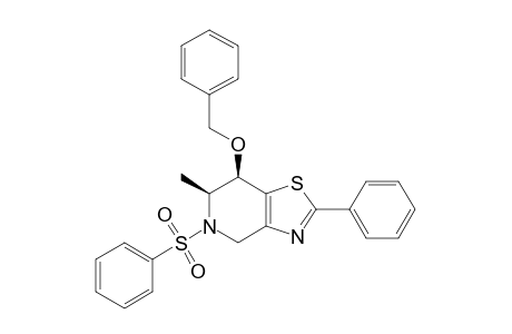 (6S,7R)-5-(benzenesulfonyl)-6-methyl-2-phenyl-7-phenylmethoxy-6,7-dihydro-4H-thiazolo[4,5-c]pyridine