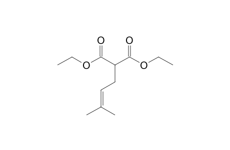 2-(3-Methylbut-2-enyl)malonic acid diethyl ester