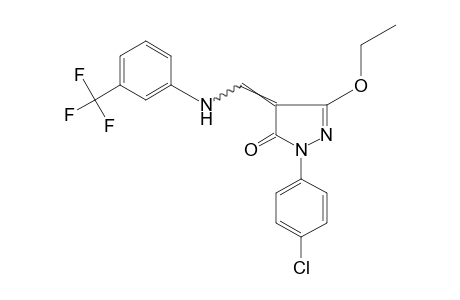 1-(p-CHLOROPHENYL)-3-ETHOXY-4-[(alpha,alpha,alpha-TRIFLUORO-m-TOLUIDINO)METHYLENE]-2-PYRAZOLIN-5-ONE