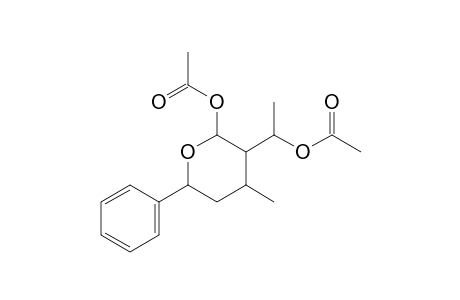 (3RS)-4-Methyl-3-(1'-acetoxyethyl)-2-acetoxy-6-phenyl-tetrahydro-2H-pyran