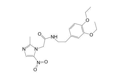 N-[2-(3,4-Diethoxy-phenyl)-ethyl]-2-(2-methyl-5-nitro-imidazol-1-yl)-acetamide